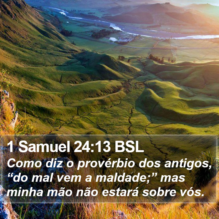 1 Samuel 24:13 BSL Bible Study