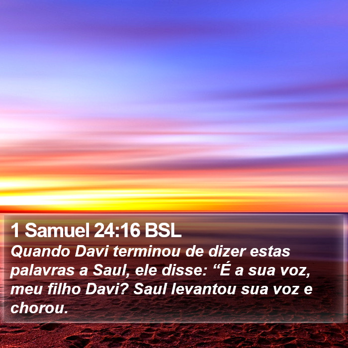 1 Samuel 24:16 BSL Bible Study