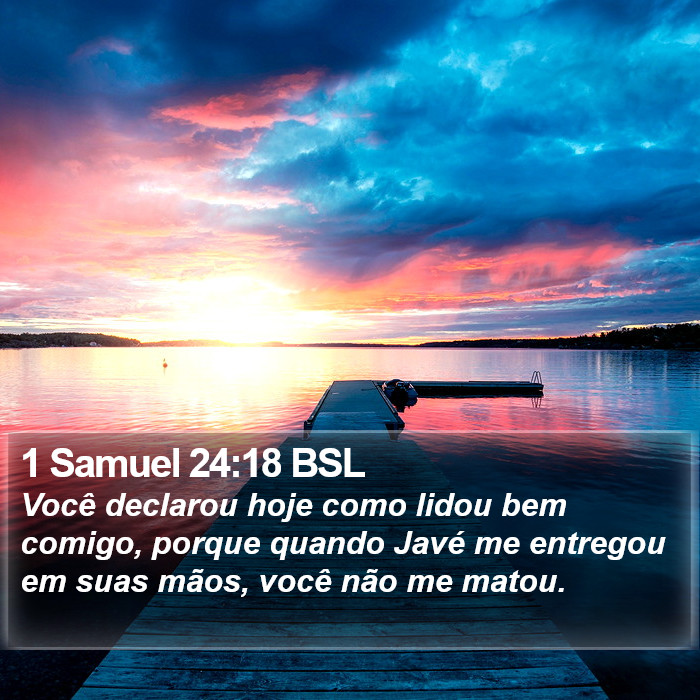 1 Samuel 24:18 BSL Bible Study
