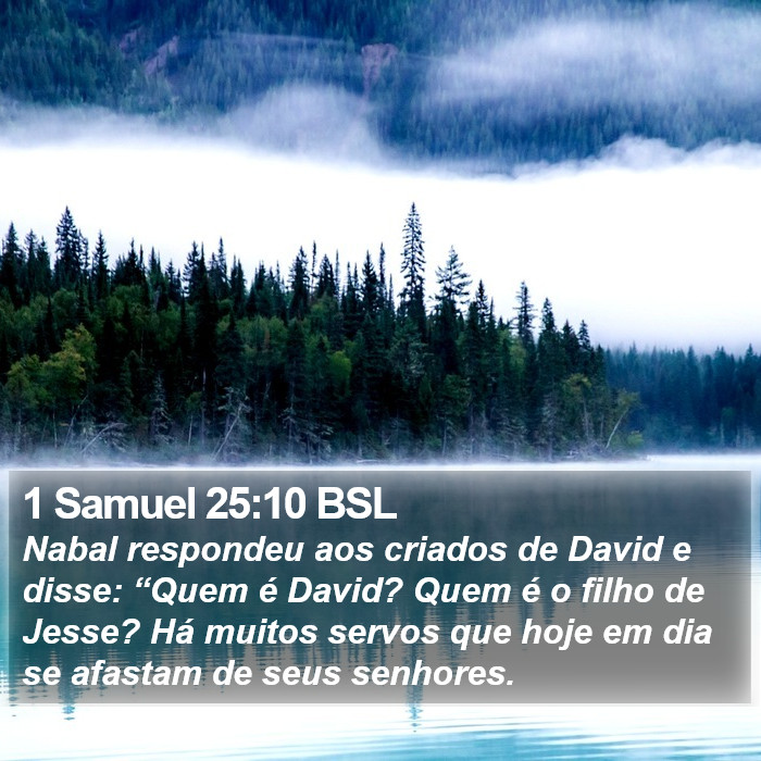 1 Samuel 25:10 BSL Bible Study