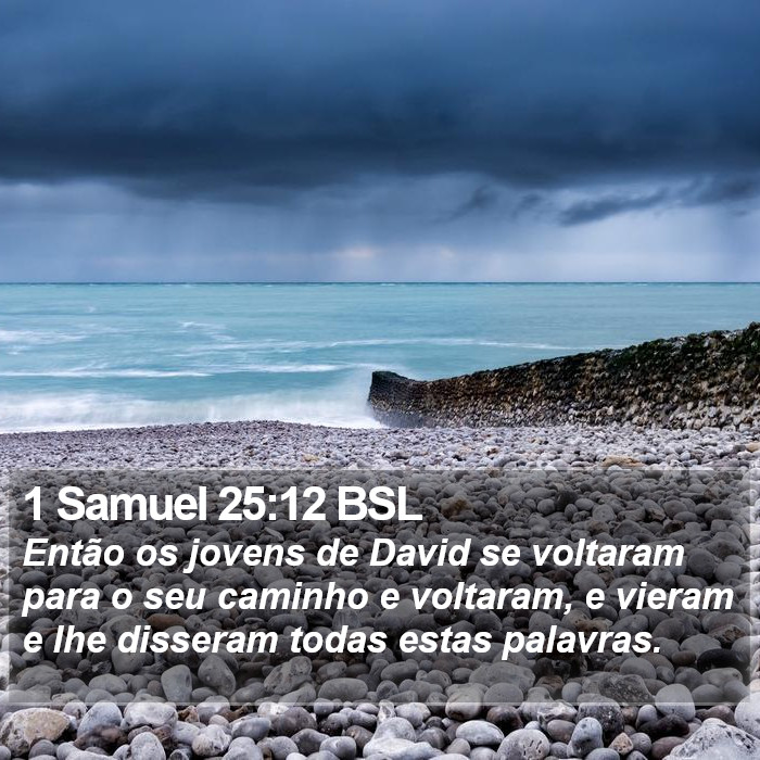 1 Samuel 25:12 BSL Bible Study