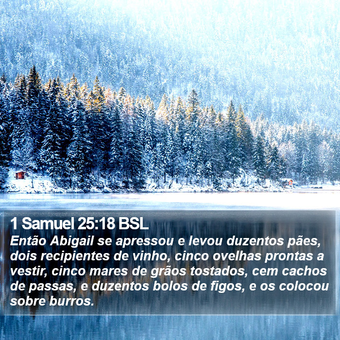 1 Samuel 25:18 BSL Bible Study