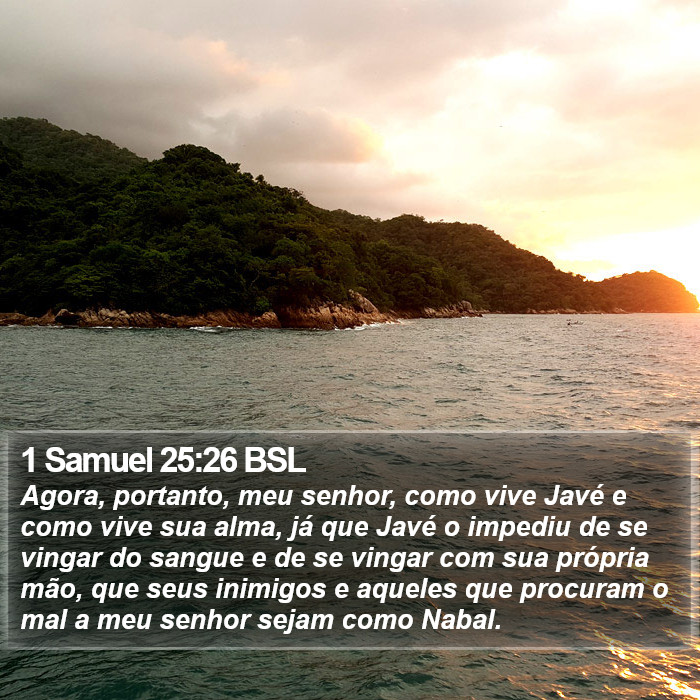 1 Samuel 25:26 BSL Bible Study
