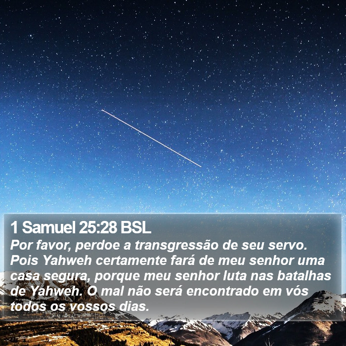 1 Samuel 25:28 BSL Bible Study