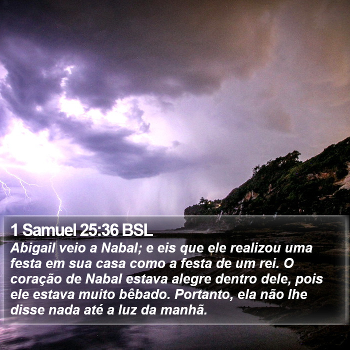 1 Samuel 25:36 BSL Bible Study