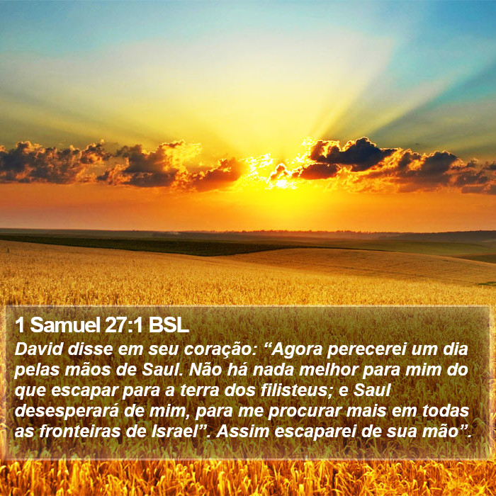 1 Samuel 27:1 BSL Bible Study