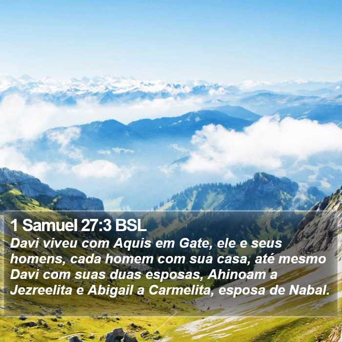 1 Samuel 27:3 BSL Bible Study