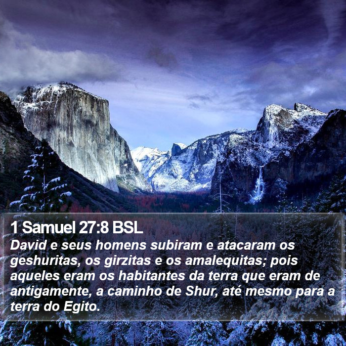 1 Samuel 27:8 BSL Bible Study