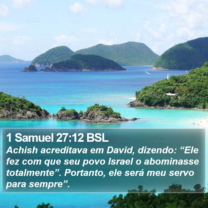 1 Samuel 27:12 BSL Bible Study