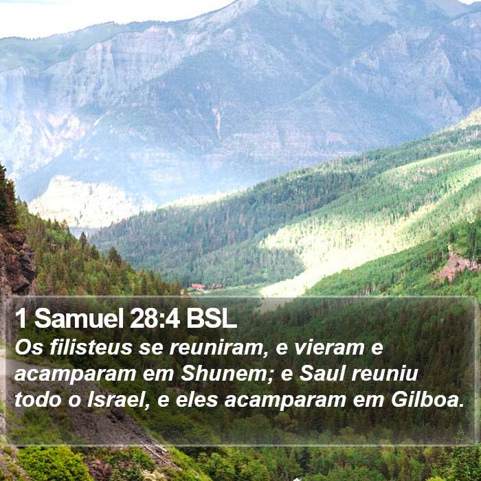 1 Samuel 28:4 BSL Bible Study