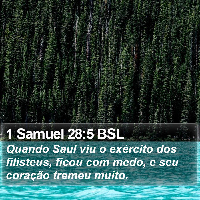 1 Samuel 28:5 BSL Bible Study