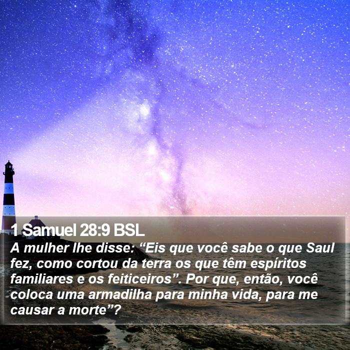 1 Samuel 28:9 BSL Bible Study
