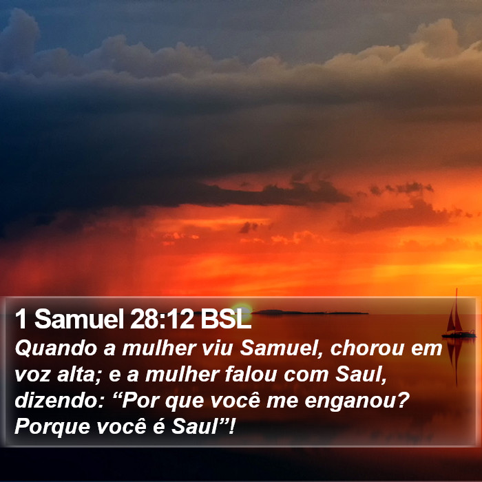 1 Samuel 28:12 BSL Bible Study