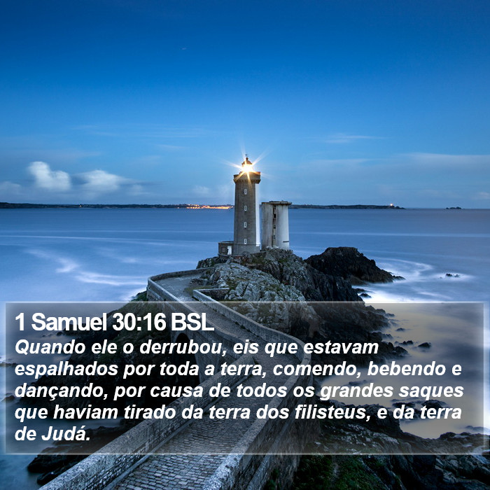 1 Samuel 30:16 BSL Bible Study