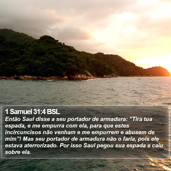 1 Samuel 31:4 BSL Bible Study