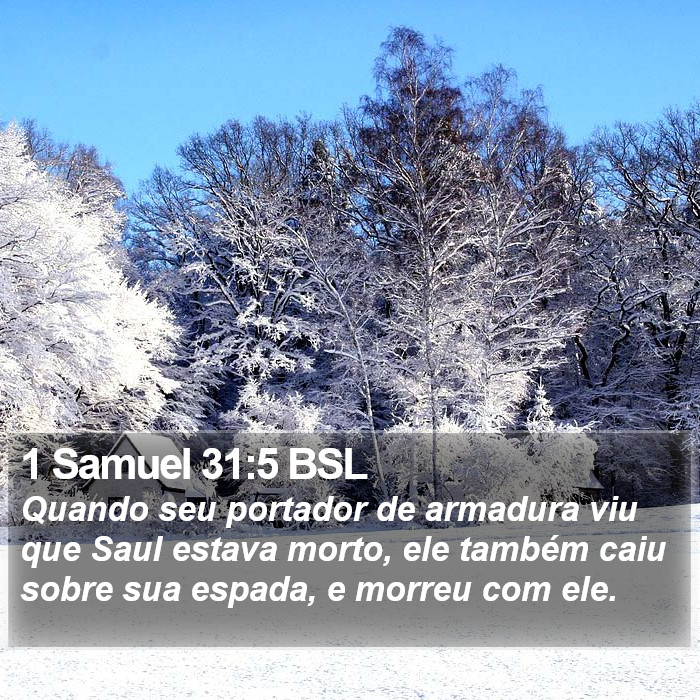 1 Samuel 31:5 BSL Bible Study