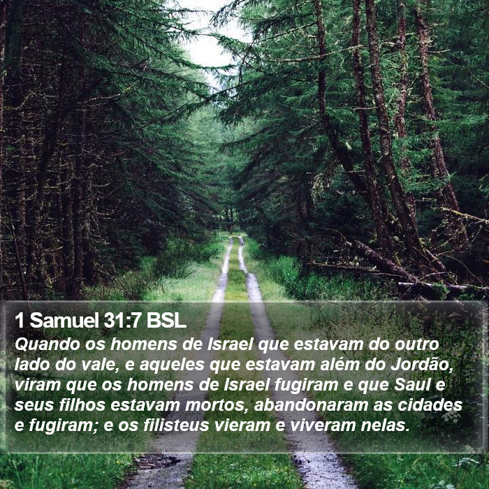 1 Samuel 31:7 BSL Bible Study