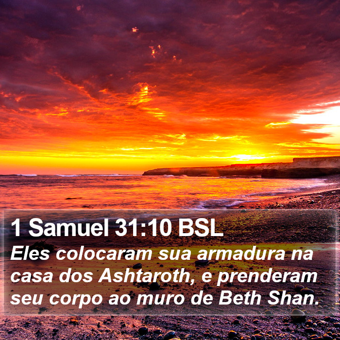 1 Samuel 31:10 BSL Bible Study