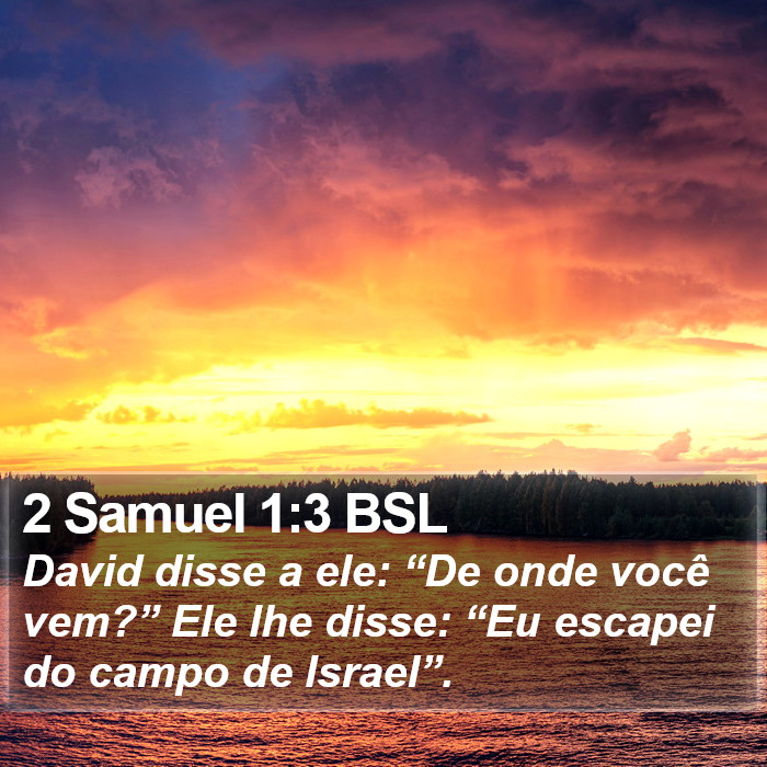 2 Samuel 1:3 BSL Bible Study