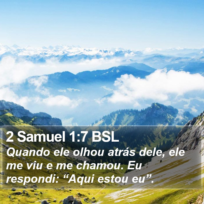 2 Samuel 1:7 BSL Bible Study