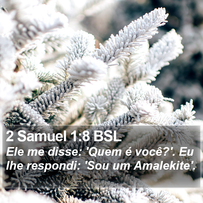 2 Samuel 1:8 BSL Bible Study