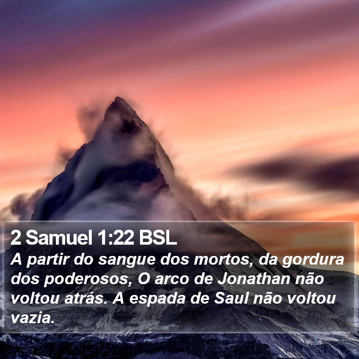 2 Samuel 1:22 BSL Bible Study