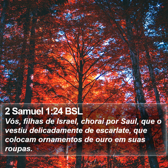 2 Samuel 1:24 BSL Bible Study