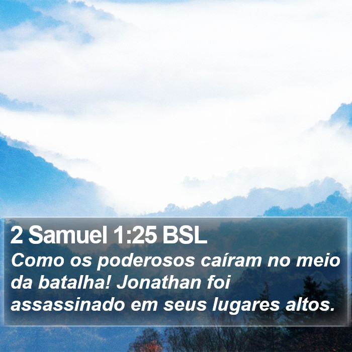 2 Samuel 1:25 BSL Bible Study