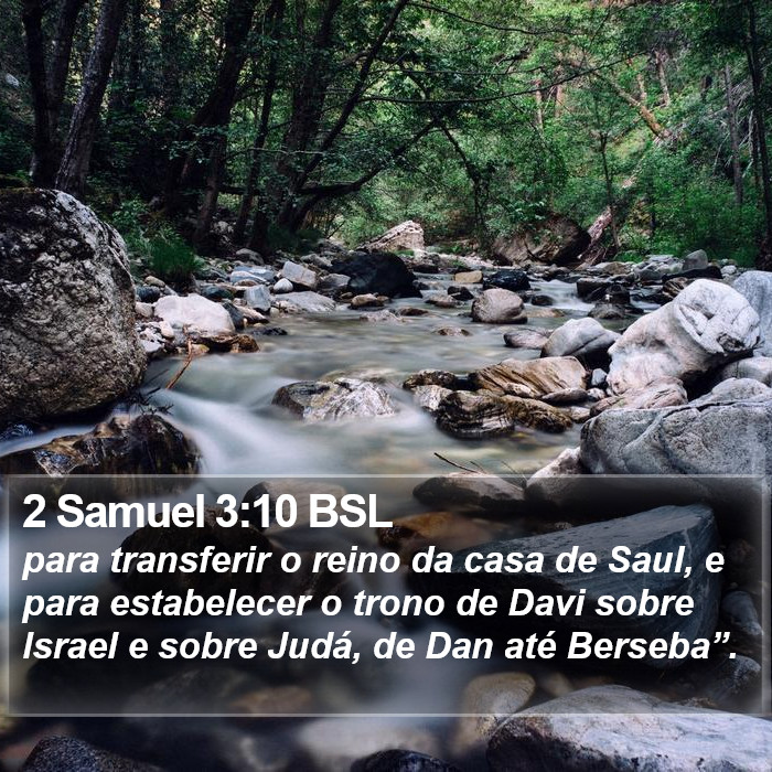 2 Samuel 3:10 BSL Bible Study