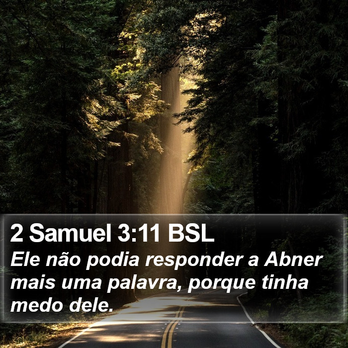 2 Samuel 3:11 BSL Bible Study