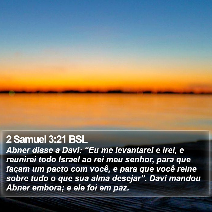 2 Samuel 3:21 BSL Bible Study