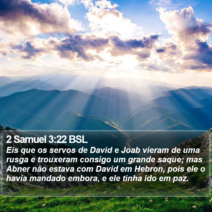 2 Samuel 3:22 BSL Bible Study