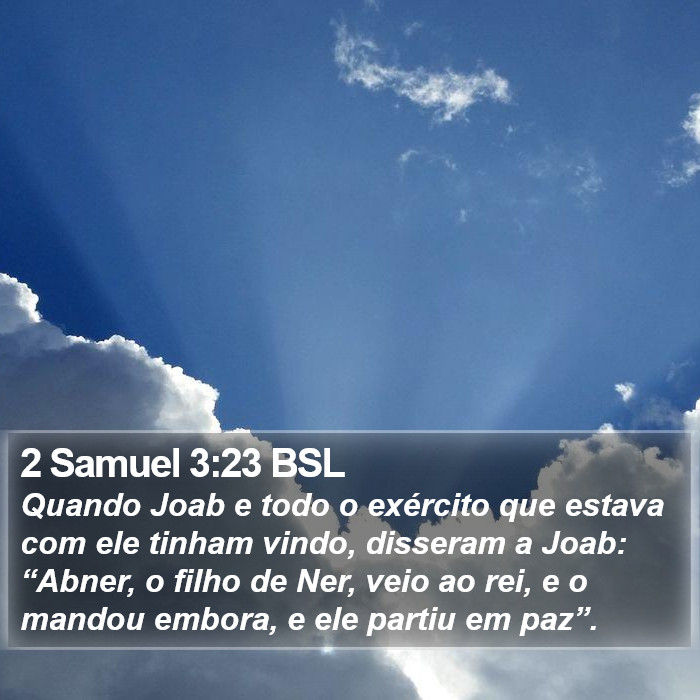 2 Samuel 3:23 BSL Bible Study