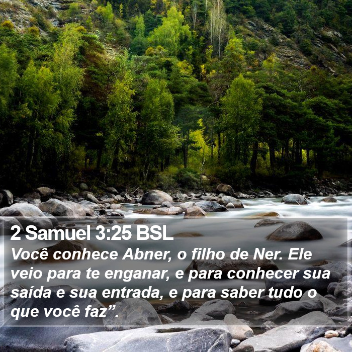 2 Samuel 3:25 BSL Bible Study