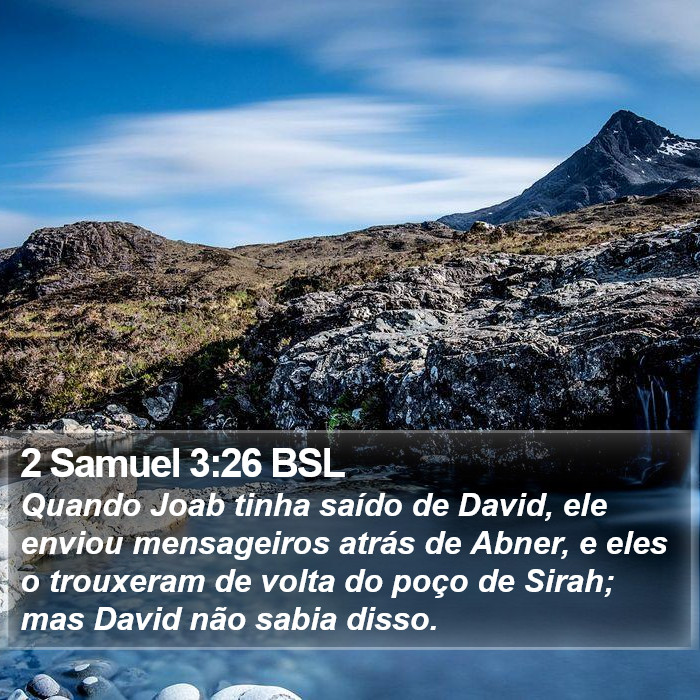 2 Samuel 3:26 BSL Bible Study