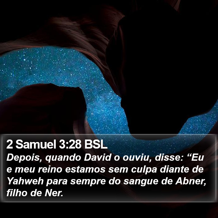 2 Samuel 3:28 BSL Bible Study