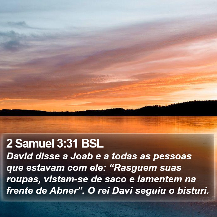 2 Samuel 3:31 BSL Bible Study