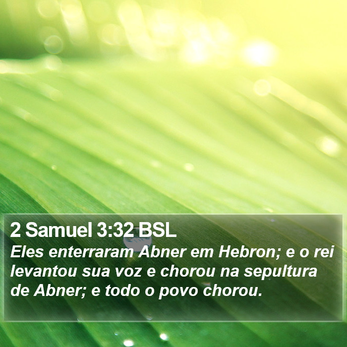 2 Samuel 3:32 BSL Bible Study
