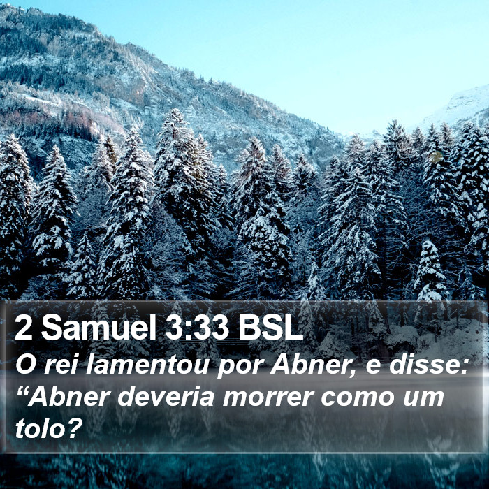 2 Samuel 3:33 BSL Bible Study