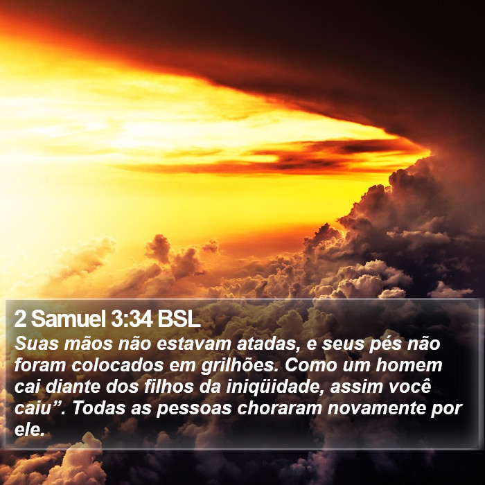 2 Samuel 3:34 BSL Bible Study
