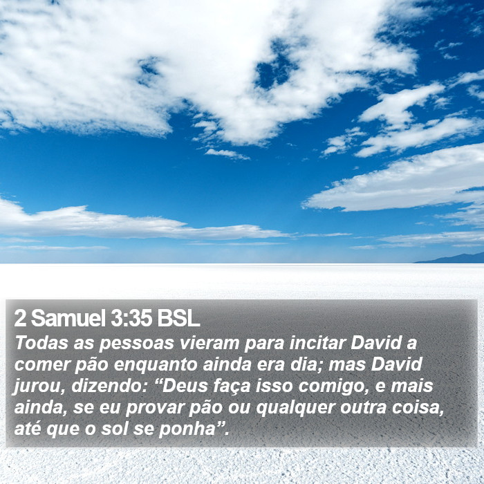 2 Samuel 3:35 BSL Bible Study