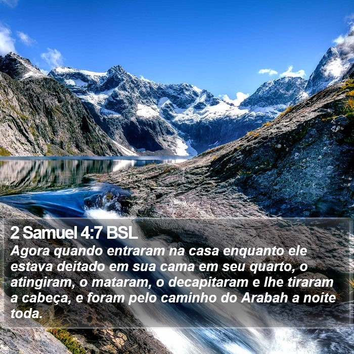 2 Samuel 4:7 BSL Bible Study