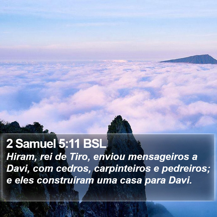 2 Samuel 5:11 BSL Bible Study