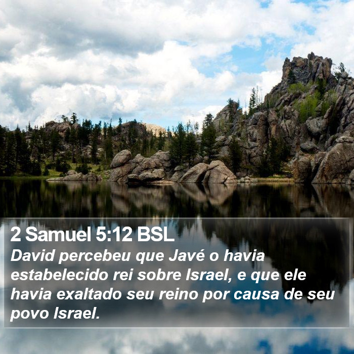 2 Samuel 5:12 BSL Bible Study