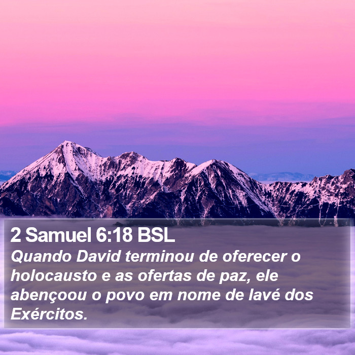 2 Samuel 6:18 BSL Bible Study