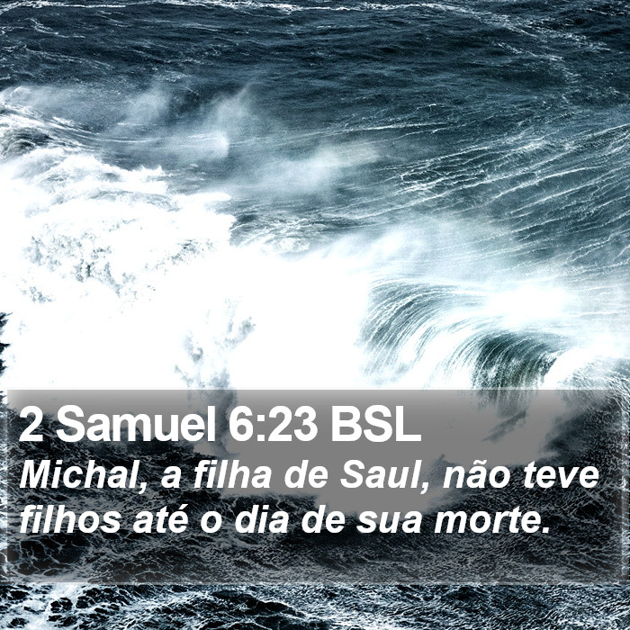 2 Samuel 6:23 BSL Bible Study