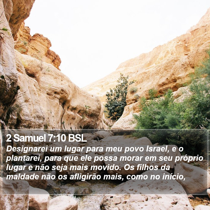 2 Samuel 7:10 BSL Bible Study