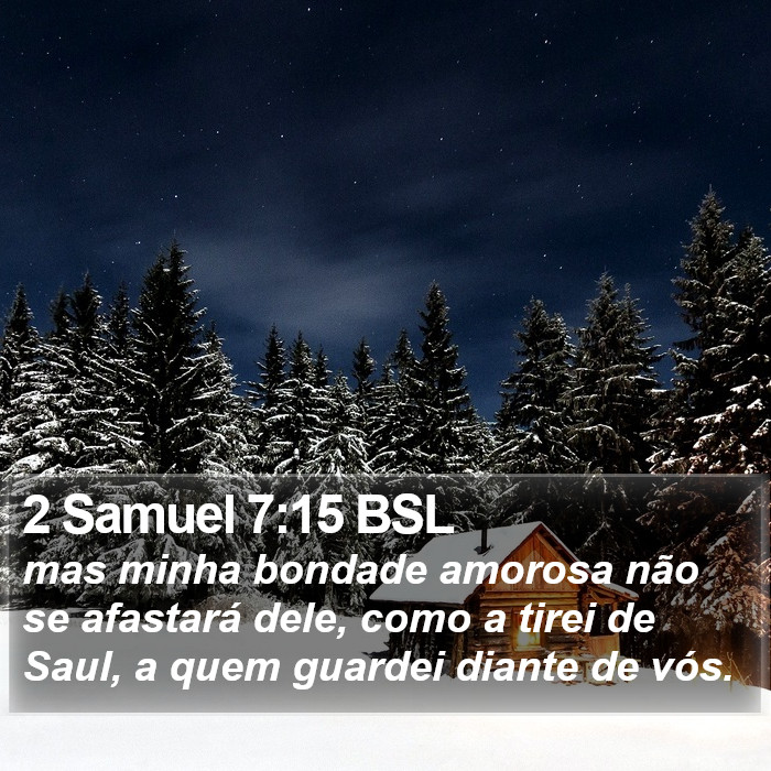 2 Samuel 7:15 BSL Bible Study