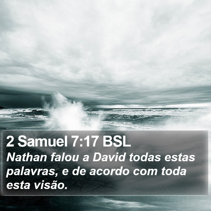 2 Samuel 7:17 BSL Bible Study