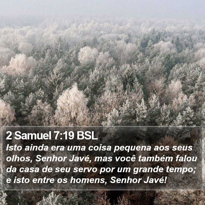 2 Samuel 7:19 BSL Bible Study